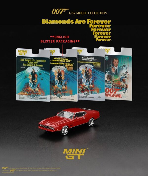 Ford Mustang Mach 1 "Diamonds Are Forever" - English Blister Packaging