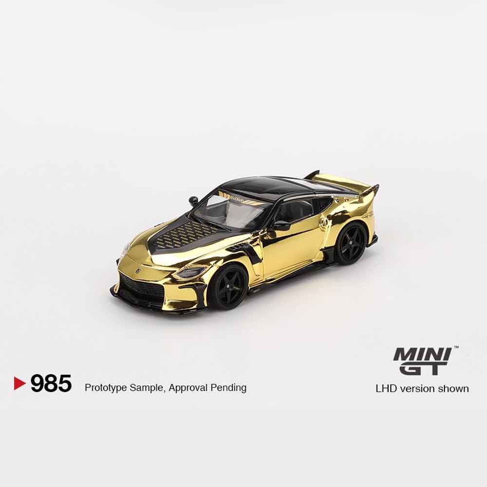 Mini GT 985 – Nissan Z VeilSide FFZ400 (Gold Chrome) – 1:64