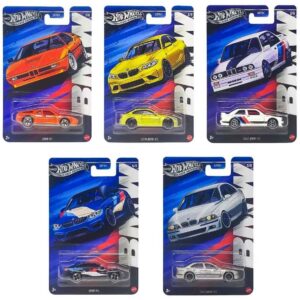 BMW Silver Series – Set of 5 (M1, M2, M3, M4, M5) – Hot Wheels Imported & Carded