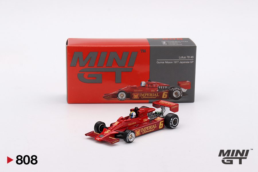 Mini GT 808 – Lotus 78 #6 Gunnar Nilsson – 1977 Japanese GP (1:64) - Image 4