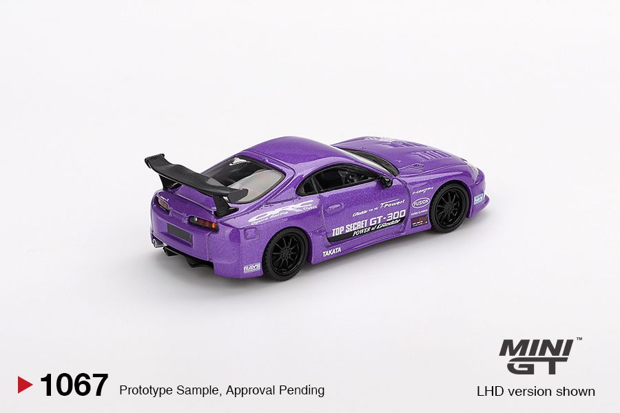 Mini GT 1067 Toyota Supra A80 Top Secret GT-300 Purple