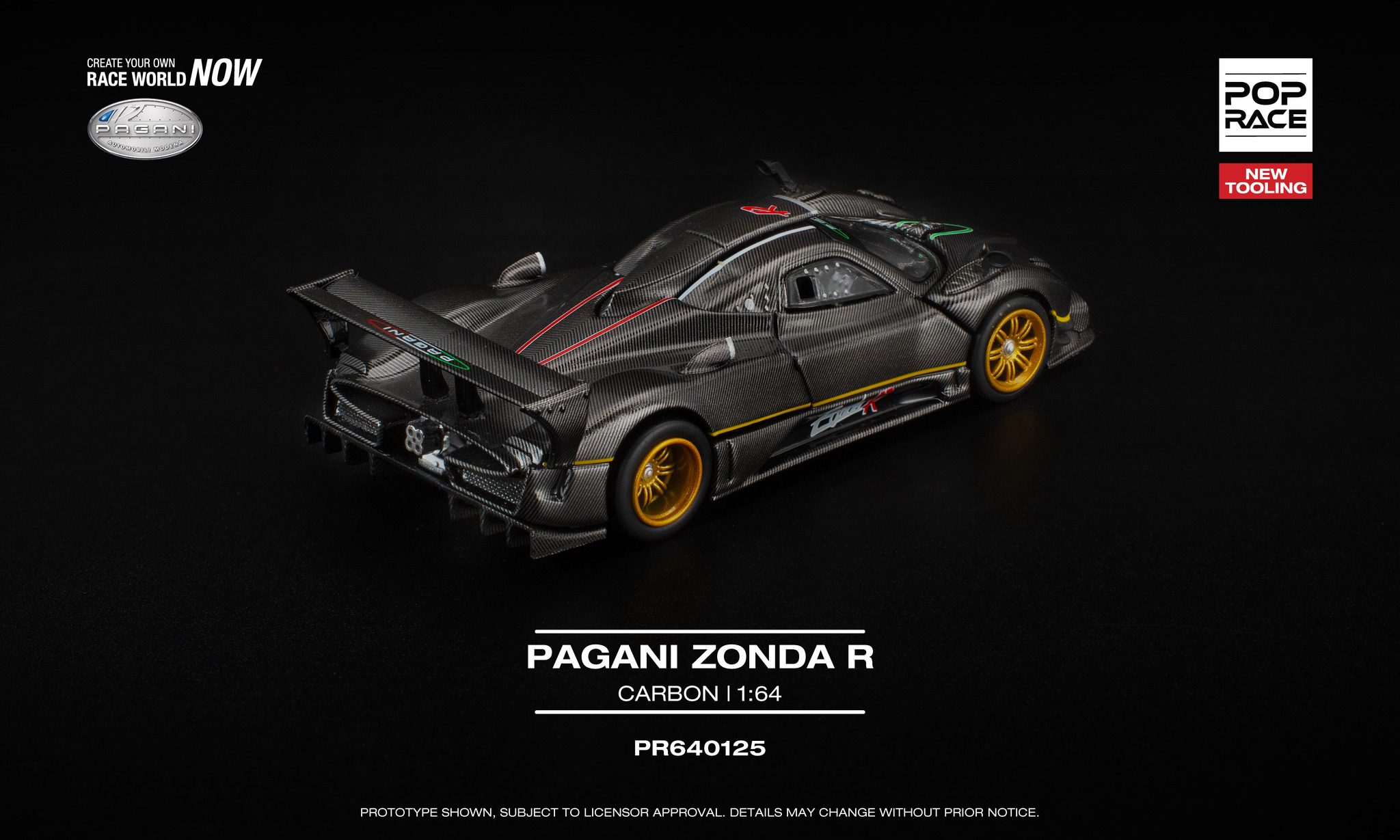 Pre-order of Pop Race Pagani Zonda R Carbon Pop Race PR640125