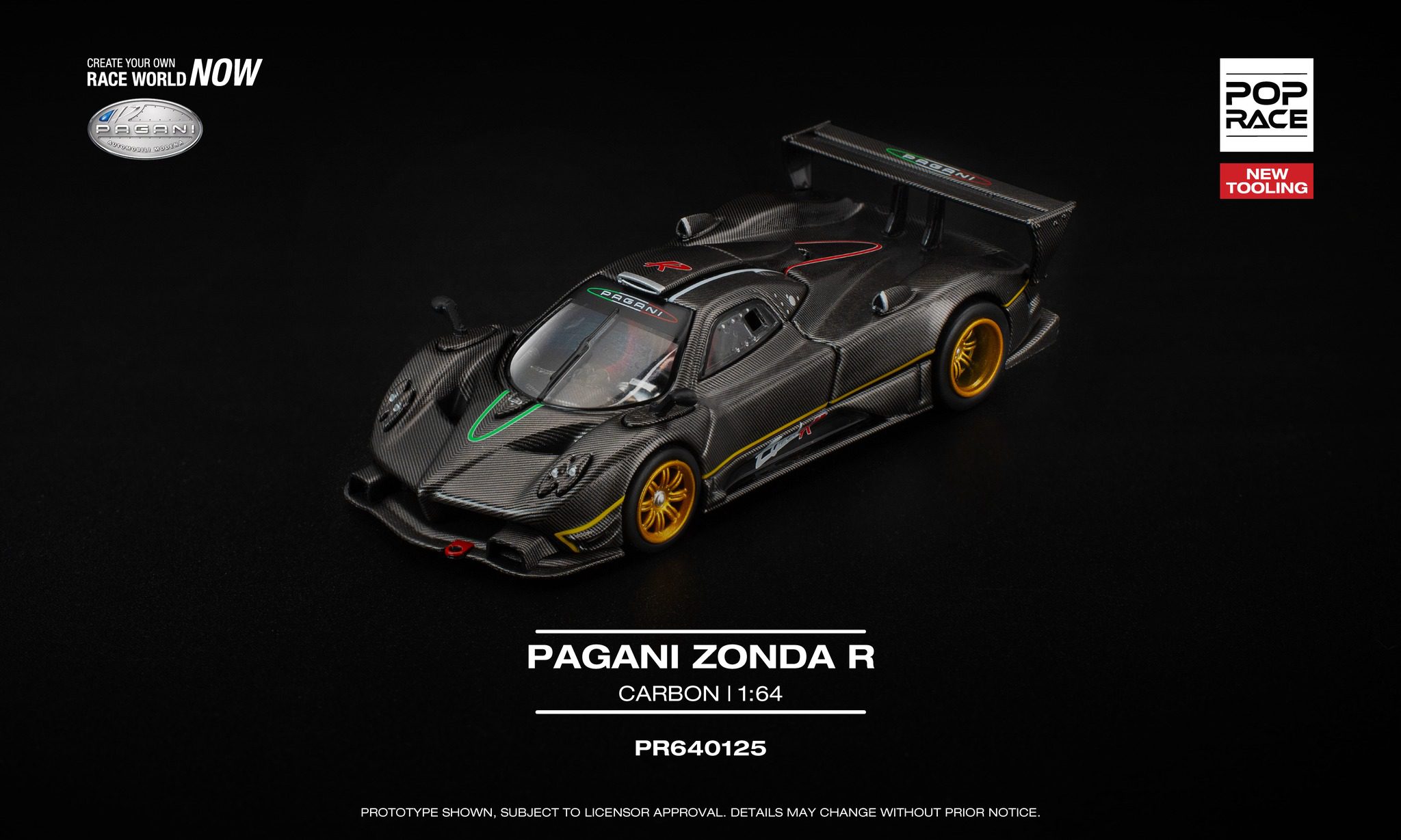 Pre-order of Pop Race Pagani Zonda R Carbon Pop Race PR640125