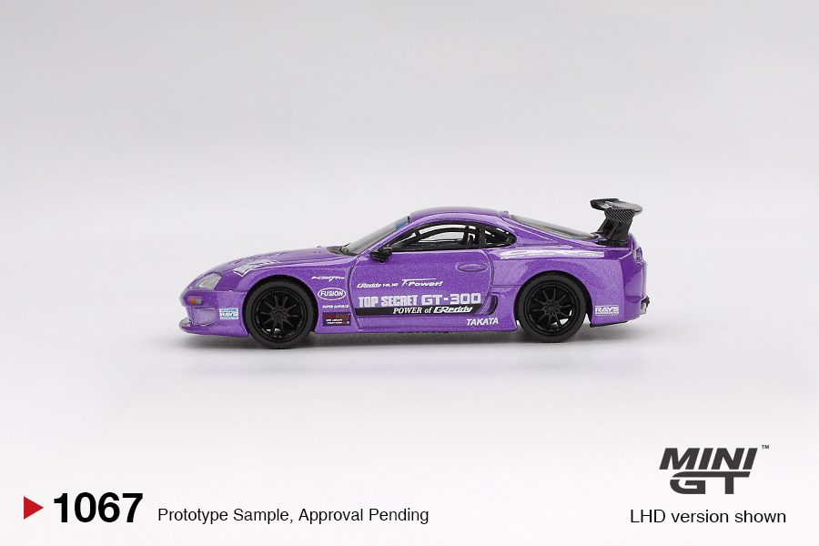 Mini GT 1067 Toyota Supra A80 Top Secret GT-300 Purple