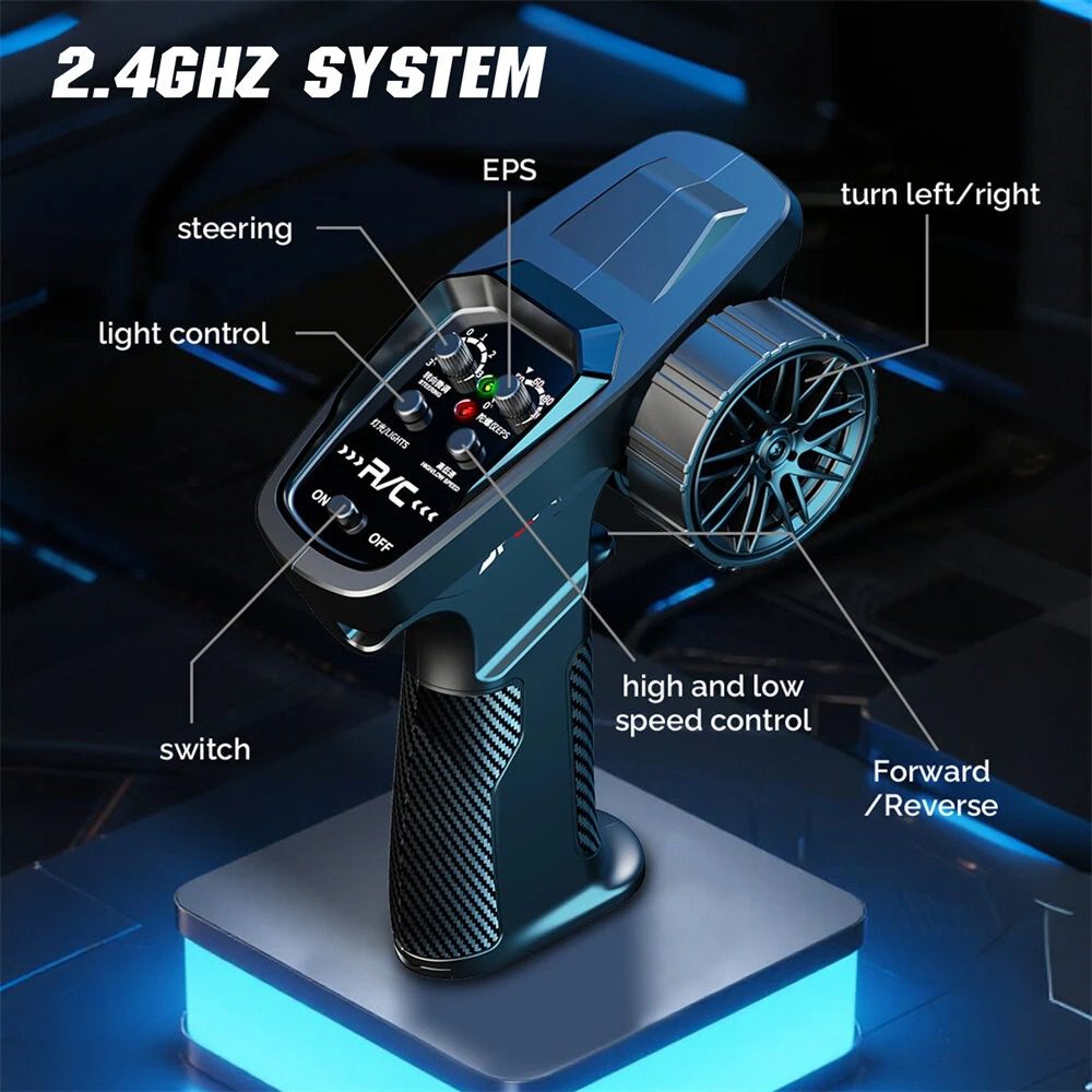 Hstar D43-01 1:43 Mini Drift RC Car – 4WD, Gyro, Alloy Body, LED Lights - Image 3