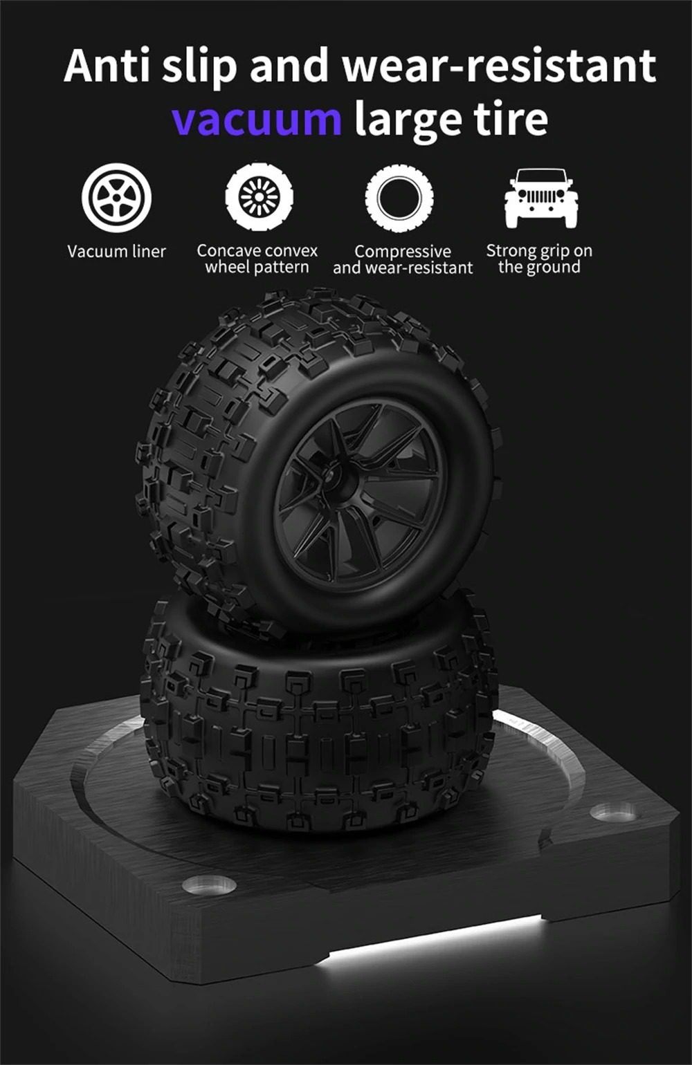 SMRC S910 1:16 RC Car (Brushed) – 35km/h 4WD High-Speed Off-Road Truck - Image 6