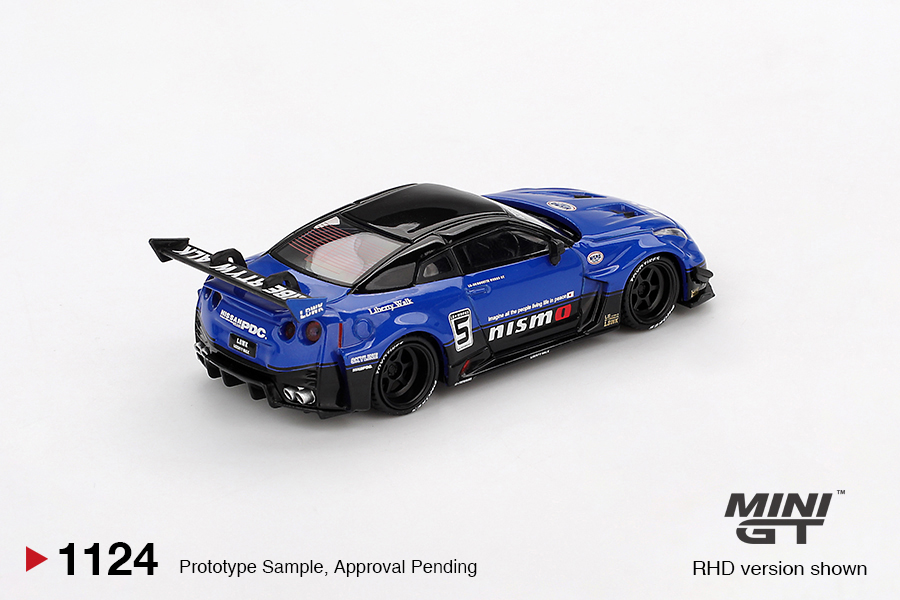 Mini GT 1124 – LB-Silhouette WORKS GT Nissan 35GT-RR Ver.2 (Blue) – 1:64 - Image 2