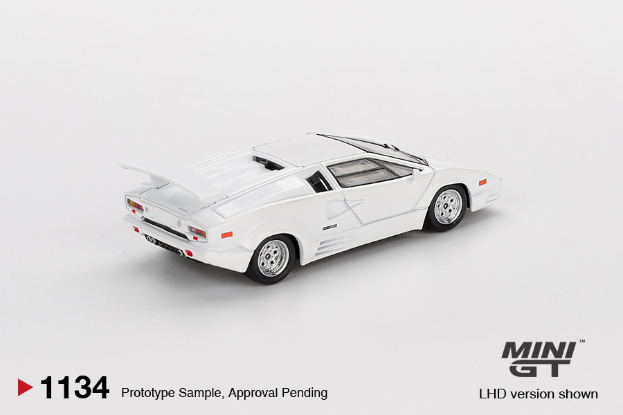 Mini GT 1134 – Lamborghini Countach 25th Anniversary (White) – 1:64 - Image 2