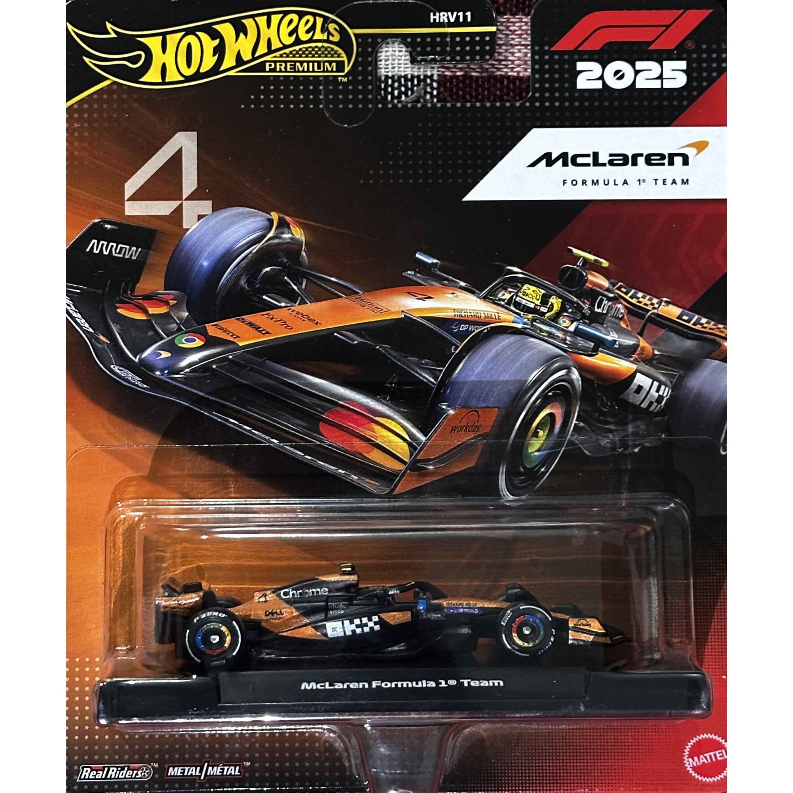 McLaren Formula 1 Team (#4) – 2025 – FORMULA 1 Premium Hot Wheels