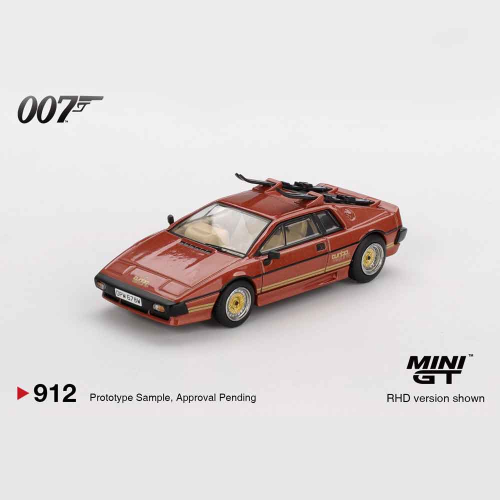 Mini GT 912 – Lotus Esprit Turbo “For Your Eyes Only” Copper Fire Metallic – 1:64