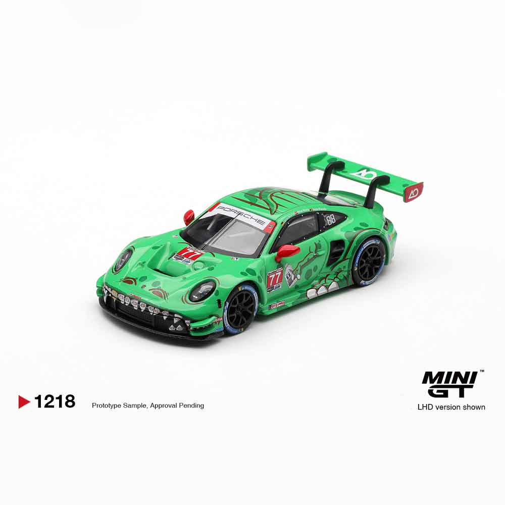 Mini GT 1218 Porsche 911 GT3 R #77 AO Racing Sebring 2025 1:64