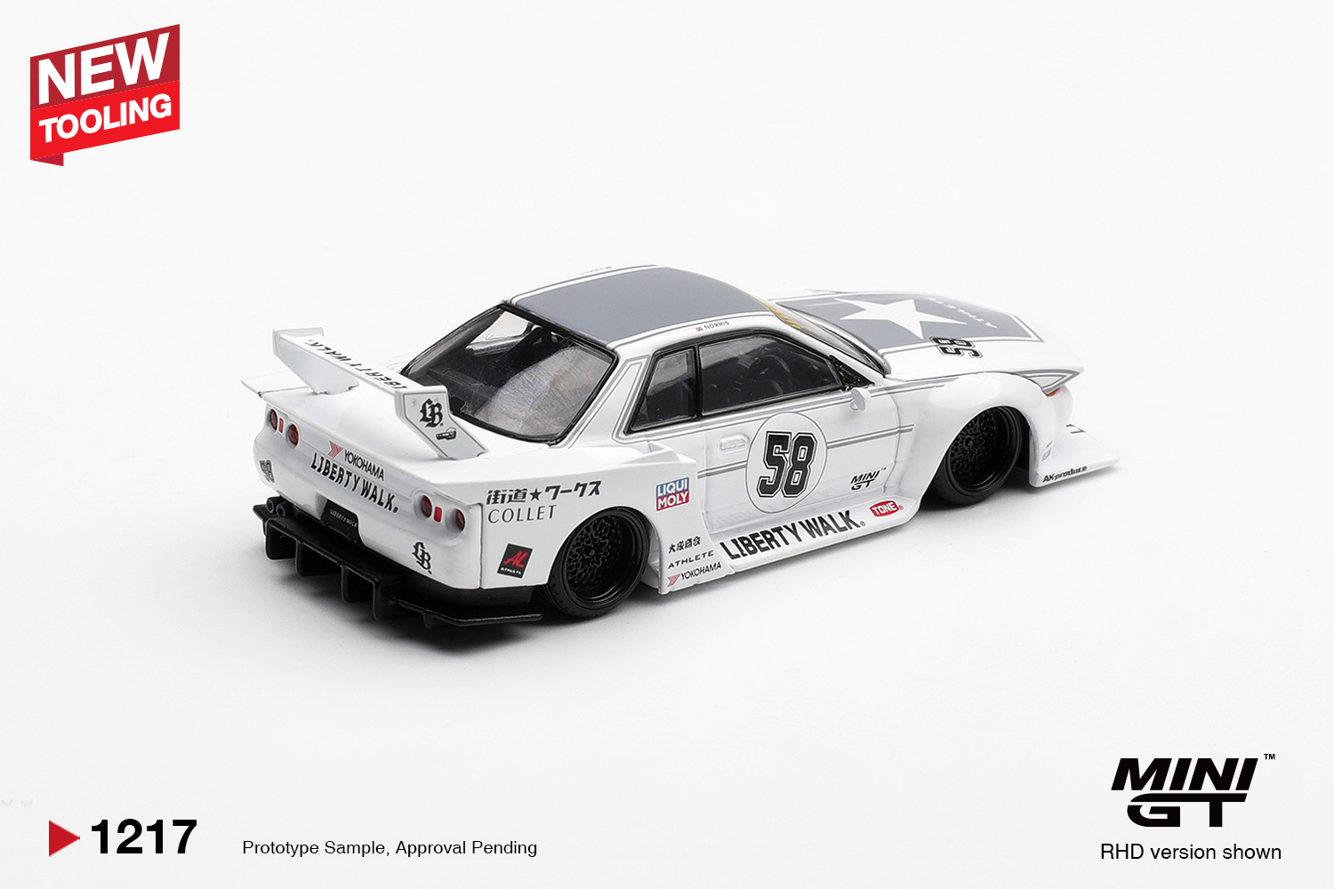PRE-ORDER – Mini GT 1217 Nissan GT-R R32 LB-Kaido Works TAS 2025 1:64 - Image 2