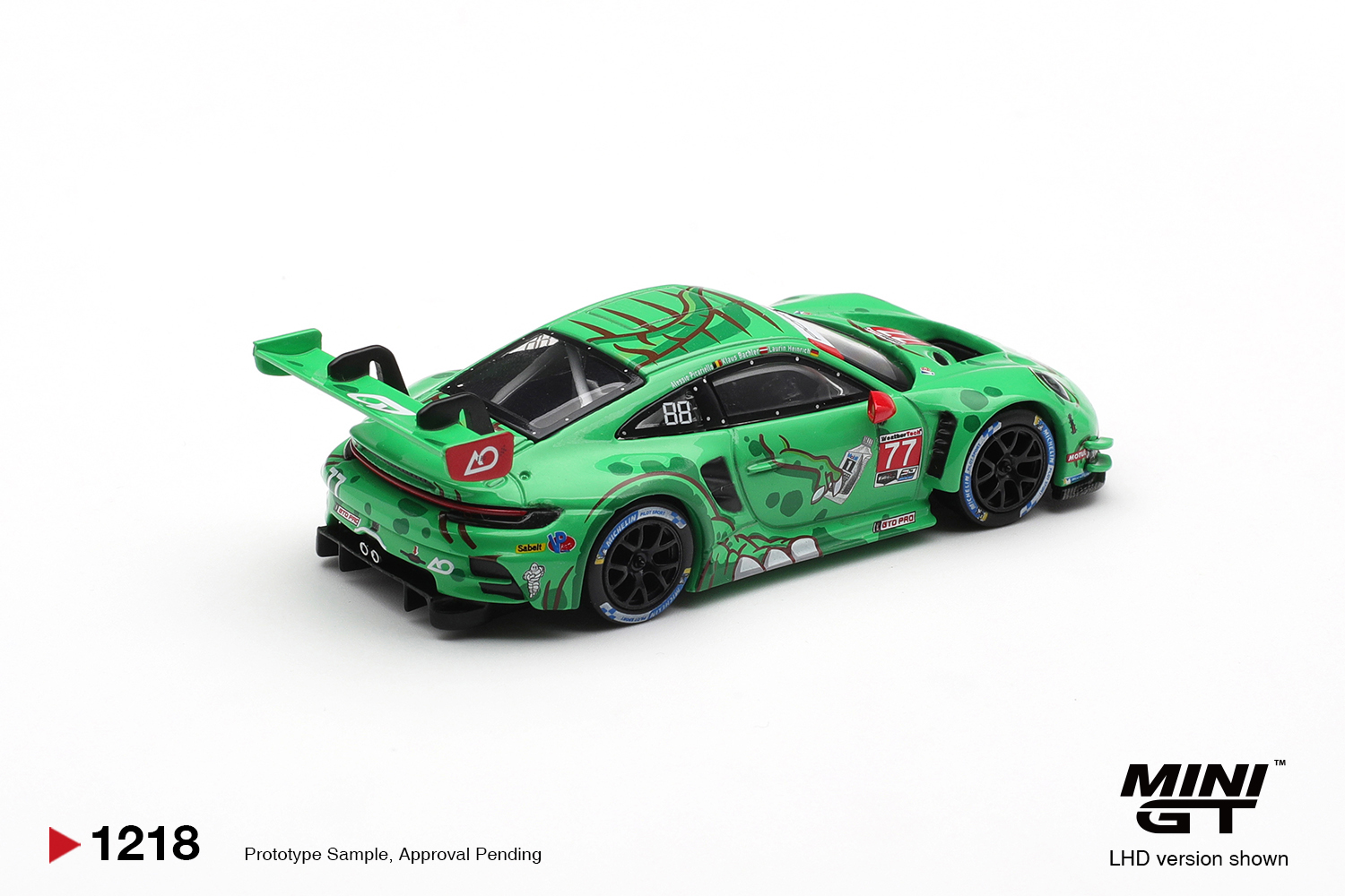 PRE-ORDER – Mini GT 1218 Porsche 911 GT3 R #77 AO Racing Sebring 12H Winner 2025 1:64 - Image 2