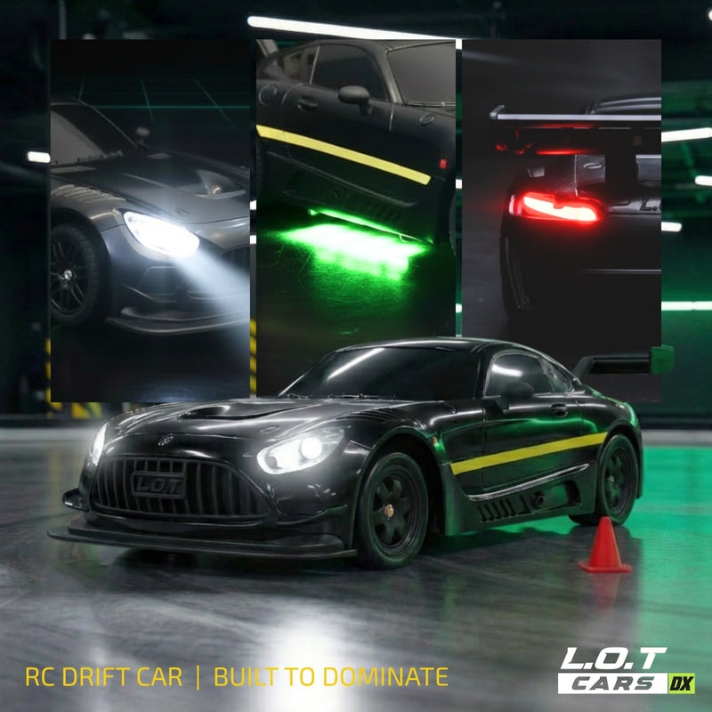 • L.O.T Cars Shadow RC Drift Car • Shadow 4WD RC Drift Car • LED RC Drift Car with Proportional Control • Shadow Drift RC Car with Underglow