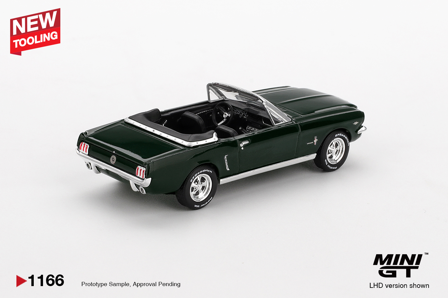 Mini GT 1166 – Ford Mustang Convertible 1964 Highland Green – 1:64 - Image 2