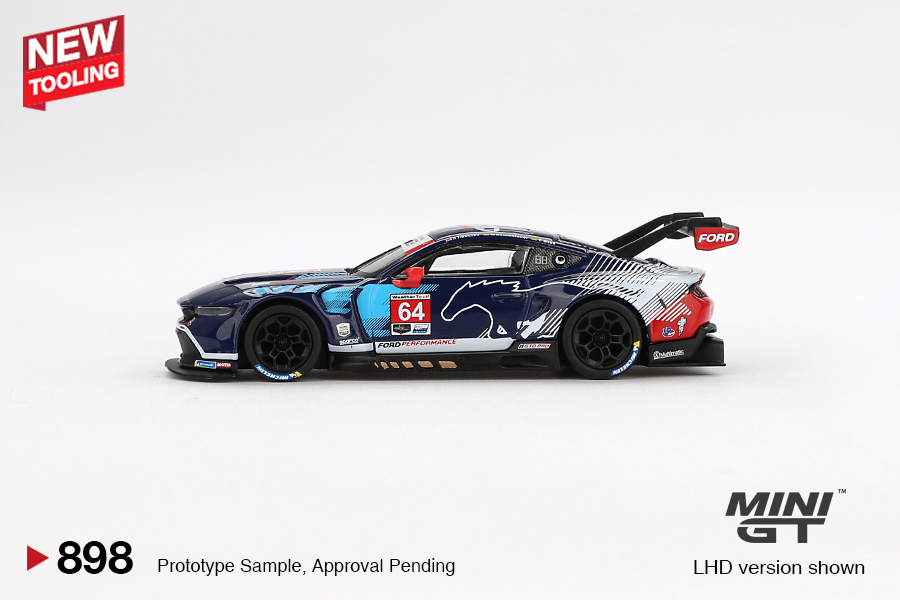 Mini GT 898 – Ford Mustang GT3 #64 Ford Multimatic Motorsports 2024 IMSA Daytona 24 Hrs – 1:64 - Image 3