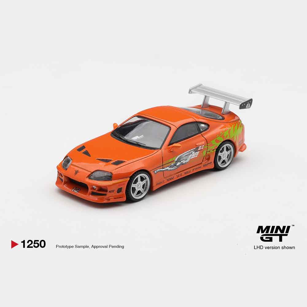 PRE-ORDER – Mini GT 1250-BL Toyota Supra BOMEX Brian O'Conner Fast & Furious Blister 1:64